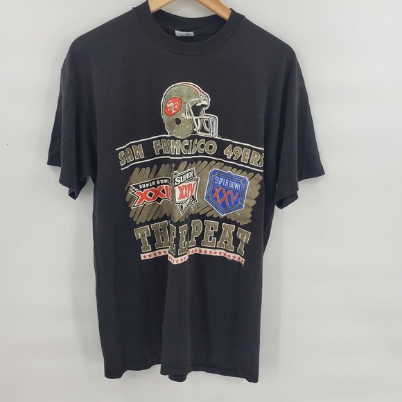 Vintage Other - Vintage 90's NFL 49ers Black Game T-Shirt